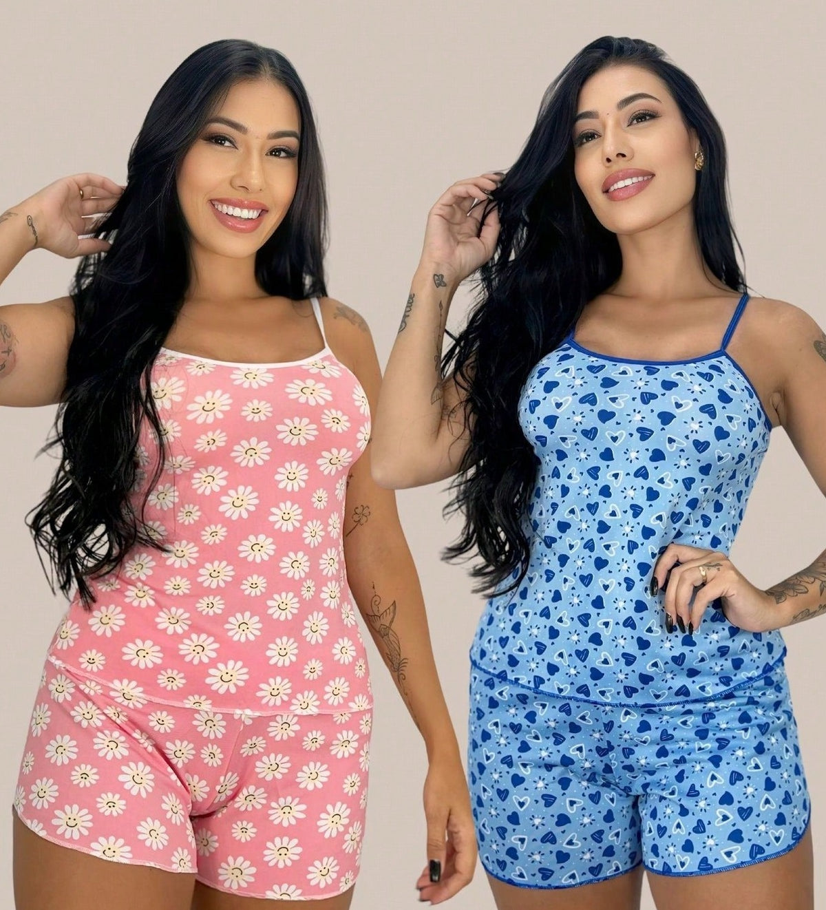 Kit Pijama Feminino Curto | Compre 1 Leve 2